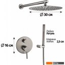 Душевые системы и гарнитуры Grocenberg GB5099BG-3 (графит)
