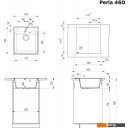 Кухонные мойки MAUNFELD Perla 460 MFQS-460BG (бежевый)