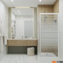 Душевые кабины Triton Фьюжн 120x80 А (белый/полосы)