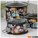 Кастрюли КМЗ Адель 5 1 Элит (3шт, коричневый)