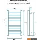 Полотенцесушители Маргроид Ferrum Вид 81/10 СНШ 80x50 (черный матовый, таймер справа)