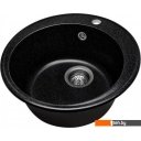 Кухонные мойки Saniteco Nova (черный с сифоном)