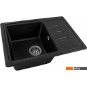 Кухонные мойки Saniteco Rosa (черный с сифоном)