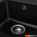 Кухонные мойки Saniteco Rosa (черный с сифоном)