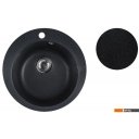 Кухонные мойки Marblan Orbi (черный,с сифоном)