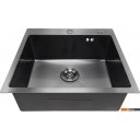Кухонные мойки Asteria A5550NB-D1 (черный декор)