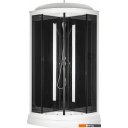 Душевые кабины Saniteco SNT-90 90х90 (черный/прозрачное стекло)
