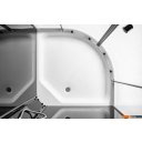 Душевые кабины Saniteco SNT-90 90х90 (черный/прозрачное стекло)