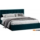 Кровати Трия Эмма с ПМ 160x200 (велюр Confetti Izumrud)