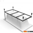 Ванны Cersanit Lorena 150x70 с ножками со смесителем Brasko Black однорыч. (с сифоном Prime)