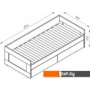 Кровати Mio Tesoro Сириус раздвижная 90x200 2.02.08.450.3 (дуб сонома)
