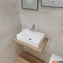 Умывальники Lauter 21887B + клапан 21190W + сифон 21635W (белый матовый)