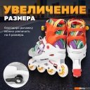 Роликовые коньки Ricos Fun PW-116AG (р. 30-33, белый/оранжевый)