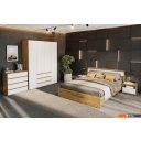 Кровати Mio Tesoro Некст 1 160x200 (дуб золотой/белый)