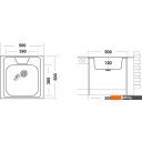 Кухонные мойки Ukinox ECO 500.500