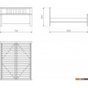 Кровати Mio Tesoro Сага 160х200 / 2.08.04.070.14 (белый/ясень)