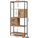 Полки, стеллажи, системы хранения Mio Tesoro Cool Joy Loft (дуб золотой крафт/черный)