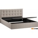 Кровати Трия Эмма с ПМ 160x200 (велюр Confetti Smoke)