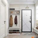 Металлические двери Guard 86x205x7 правая (серебристый/белый матовый)