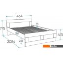 Кровати Mio Tesoro Нави 140x200 2.15.04.050.4 (серый)