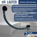 Ванны Lauter Geneva 170x105 2103170R (с каркасом и сифоном 21Y31001 матовый черный)