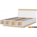 Кровати Стендмебель Санса КР-01 140x200 (белый/дуб сонома)