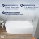 Ванны Lauter Monaco 170x72.5 2113170R (с ножками, лицевым экраном и сифоном 21Y11021 матовый черный)