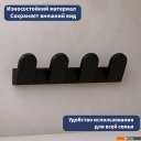 Аксессуары для ванной и туалета Lauter 21TS3009 4 крючка (Matt Black)