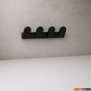 Аксессуары для ванной и туалета Lauter 21TS3009 4 крючка (Matt Black)