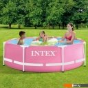 Бассейны Intex Pink Metal Frame 28290 (244х76 см)