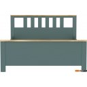 Кровати Mio Tesoro Сага 160x200 2.08.04.070.16 (темно-бирюзовый/ясень)