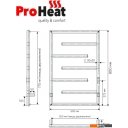 Полотенцесушители ProHeat Quadro Nova 50х80 (терморегулятор, таймер, черный муар)