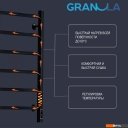 Полотенцесушители Granula Квадро 40x60 (терморегулятор с таймером слева, черный матовый)