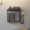 Полотенцесушители Maxonor Pure Life PL-TRE03-55-5-3 с полкой (серый, подключение справа)