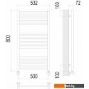 Полотенцесушители TERMINUS Аврора П16 500x800 (RAL 9003)