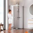 Душевые кабины AM.PM X-joy 90x90 W94G-403-9090-MT1K (серебристый/прозрачное стекло)