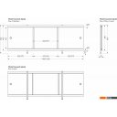 Экраны под ванну Метакам Монолит-М 1.48 (бетон коричневый)