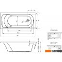 Ванны Riho Miami 150x70 (с ножками)