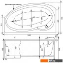Ванны Aquanet Jersey 170x90 L (с каркасом и экраном)