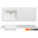 Умывальники Runo Гамма 120 лайт с правым крылом (белый)