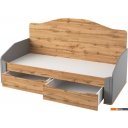 Кровати Involux Sale 90x200 с ящиками км0144 (серый шифер/дуб натюрель)