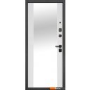 Металлические двери Guard Зеркало 86x205 правая (серебристый/белый матовый)