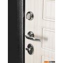 Металлические двери Guard MG60 МДФ 97х205 левая (черное серебро/белый ясень)