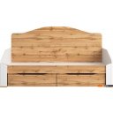 Кровати Involux Sale 90x200 с ящиками км0144 (белый премиум/дуб натюрель)