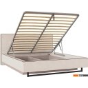 Кровати Ангстрем Милагро спальня с ПМ Малага-811.26 (М) (Simple 29/кашемир серый/оМ02)