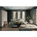 Кровати Ангстрем Милагро спальня с ПМ Малага-811.26 (М) (Simple 29/кашемир серый/оМ02)