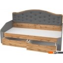 Кровати Modula Карпин INV01KM-2S-2056/987/1116(06) (серый/дуб натюрель/серый ткань)