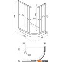 Душевые кабины Triton Коралл А Мозаика 120x80 L