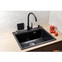 Кухонные мойки Marblan Comfort 60 (оникс, с сифоном)