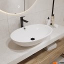 Умывальники Lauter 21709 + клапан 21190W + сифон 21635W (белый матовый)